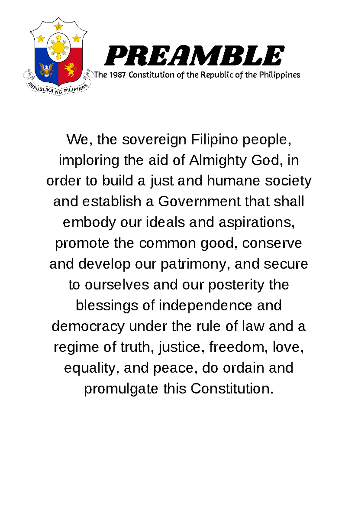 preamble