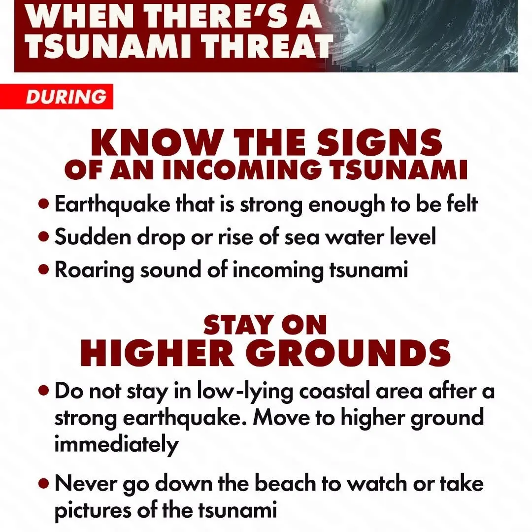 when there's a tsunami threat