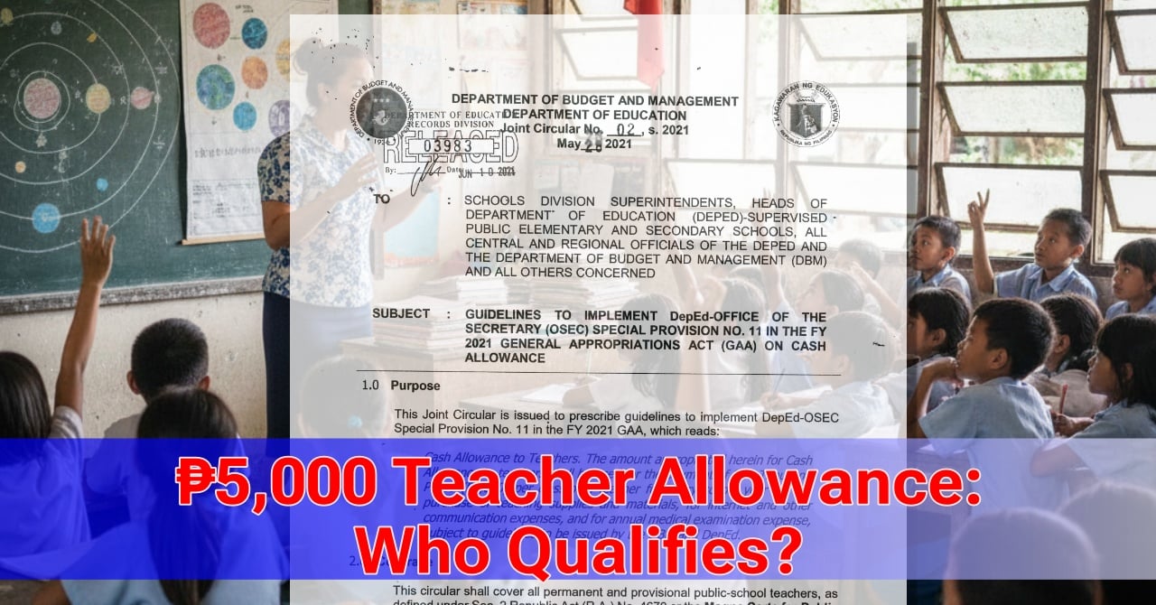 public school teacher cash allowance